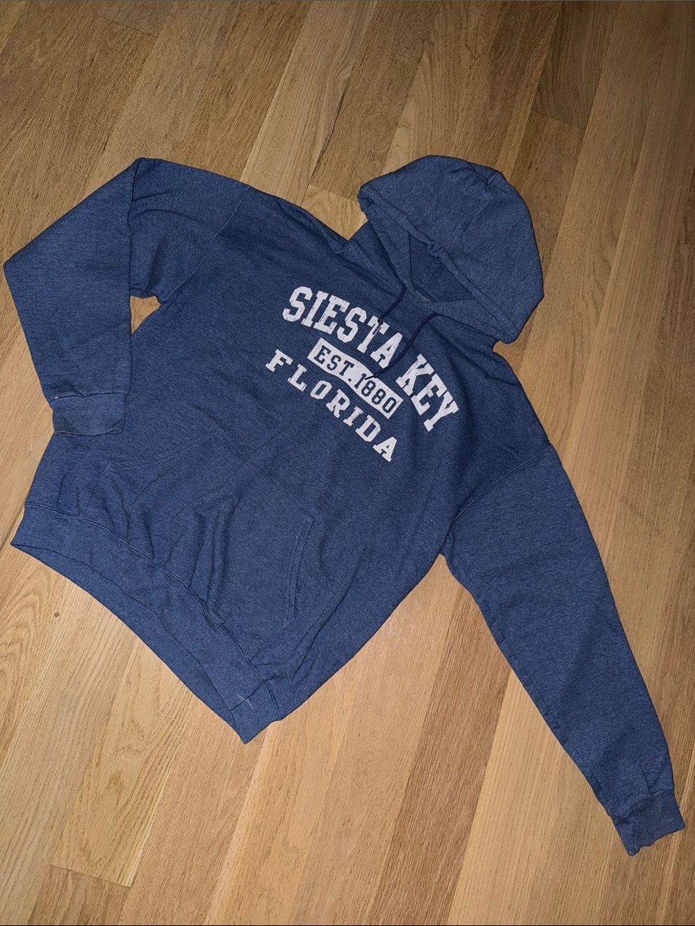 Siesta Key Florida Navy Blue Hoodie
